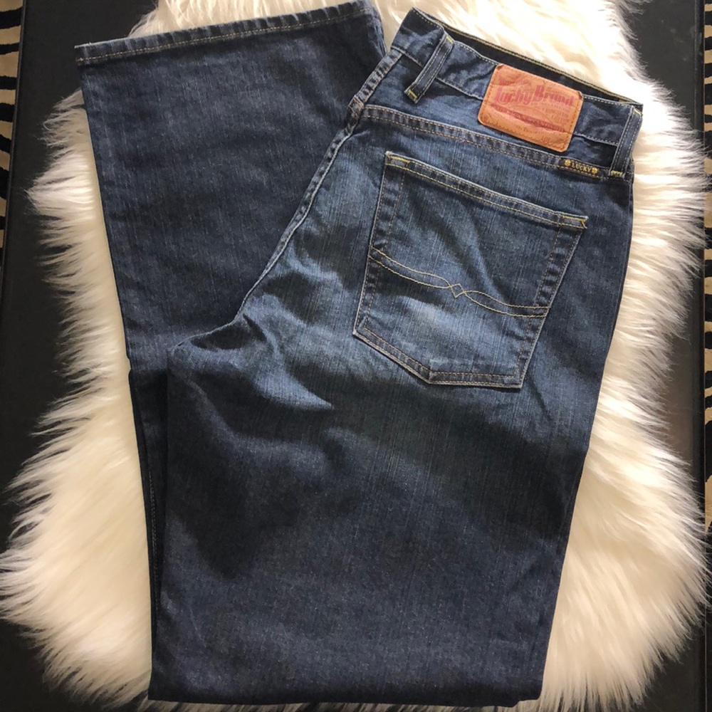 Darkwashed Lucky jeans